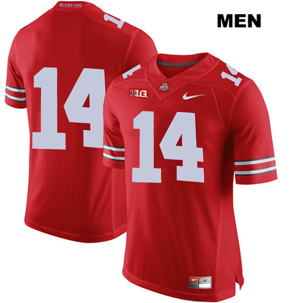 Ohio State Buckeyes Men's Isaiah Pryor #14 Red Authentic Nike No Name College NCAA Stitched Football Jersey RH19J80GE